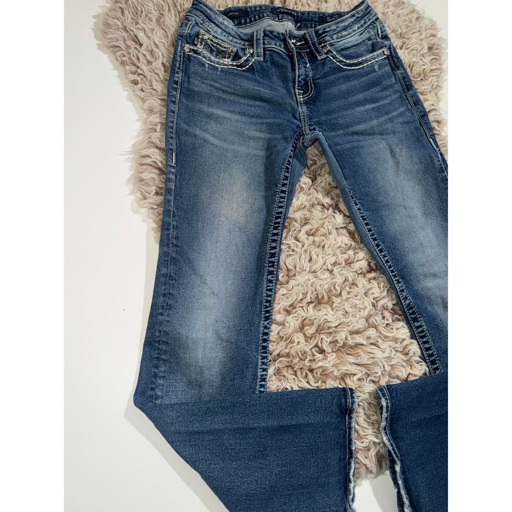 Vigoss women’s heritage fit boot cut blue jeans - Picture 3 of 16
